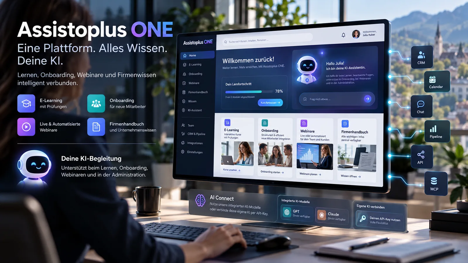 Assistoplus ONE — eine Plattform, alles Wissen, deine KI